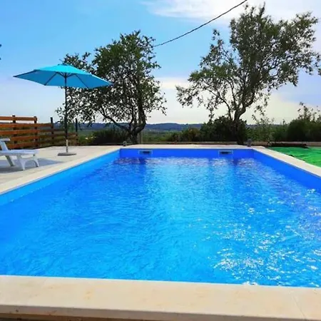 Holiday Home For 8 People, Pool + Sea View Vilanija Exterior photo